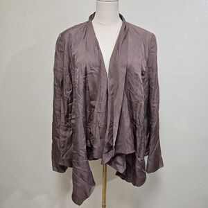 Escada Light Brown Cupro Designer Jacket Size 42/Large